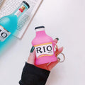 Pink RIO Cocktail Bottle Premium AirPods Case Shock Proof Cover