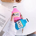 Pink RIO Cocktail Bottle Premium AirPods Case Shock Proof Cover