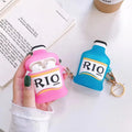 Pink RIO Cocktail Bottle Premium AirPods Case Shock Proof Cover