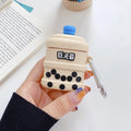 Barreled Japanese Milk Bubble Tea Premium AirPods Case Shock Proof Cover