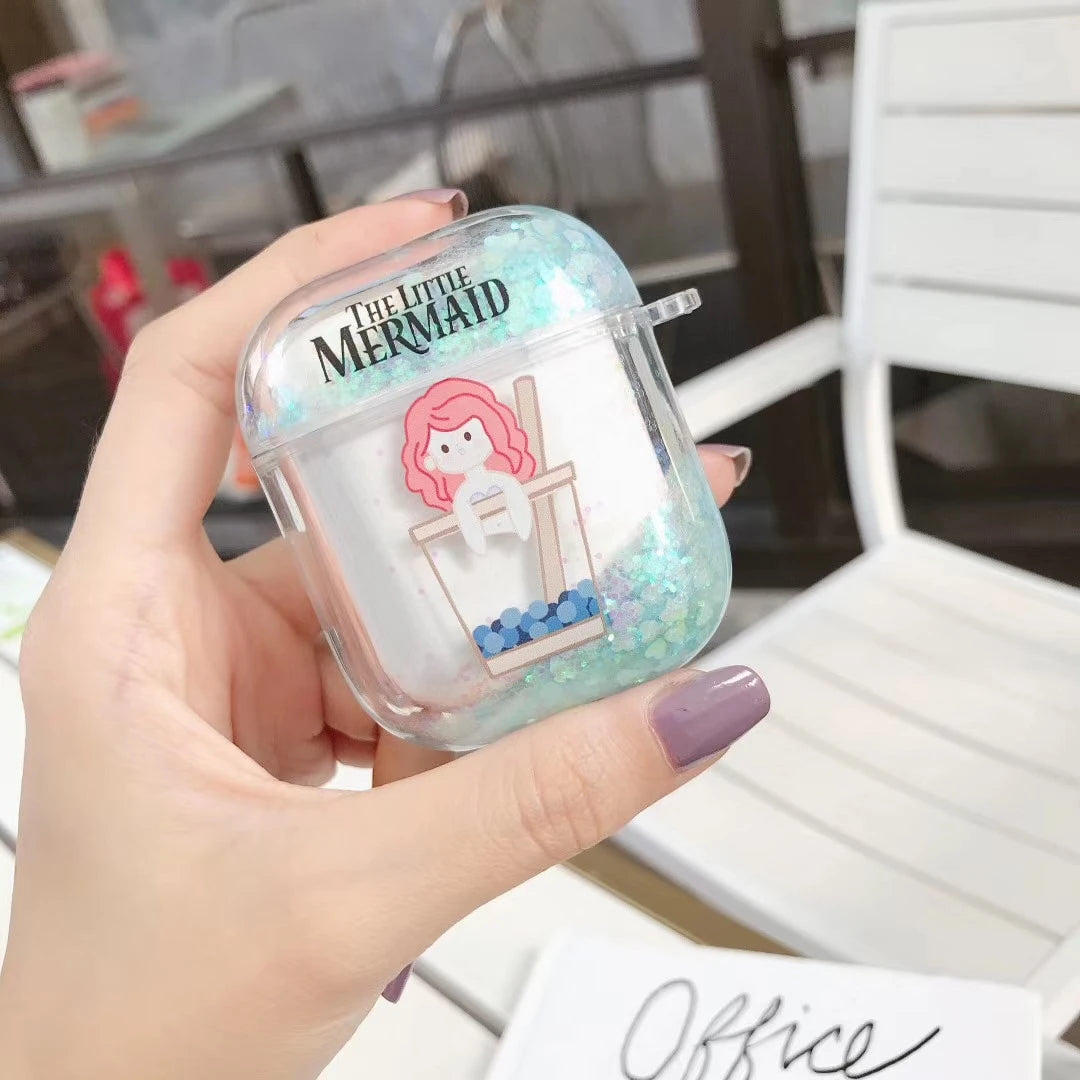 The Little Mermaid 'Bubble Tea' AirPods Case Shock Proof Cover