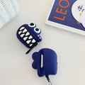 Blue Cartoon Crocodile Premium AirPods Case Shock Proof Cover