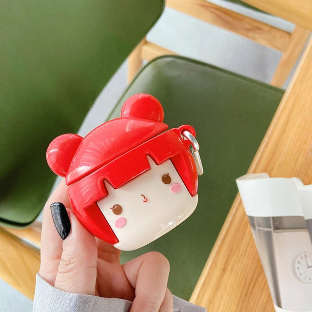 Cute Japanese Doll Premium AirPods Case Shock Proof Cover