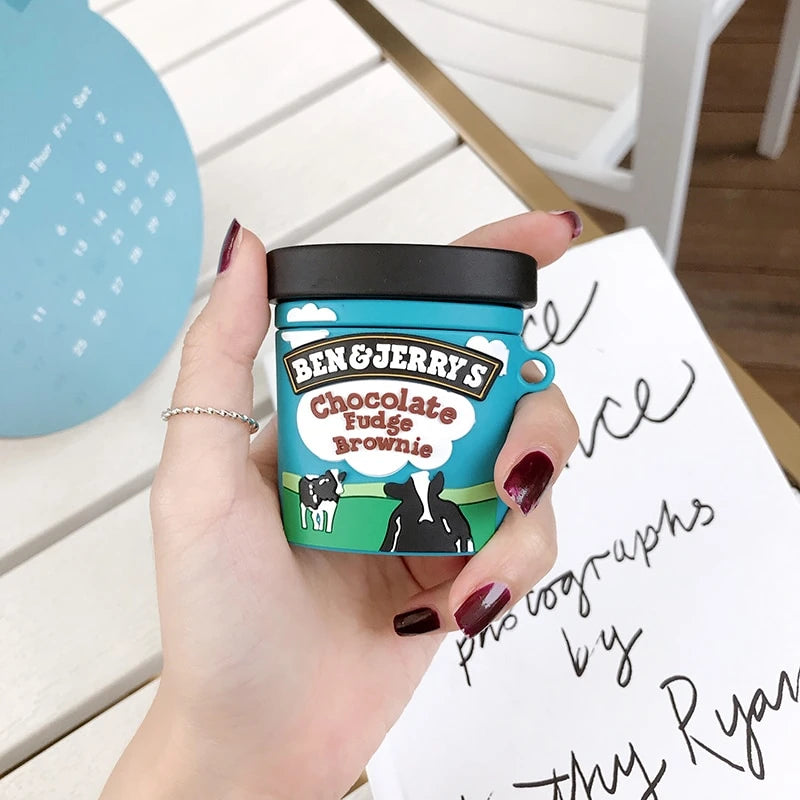 Ben and Jerry's 'Fudge Brownie | Ice Cream' Premium AirPods Pro Case Shock Proof Cover