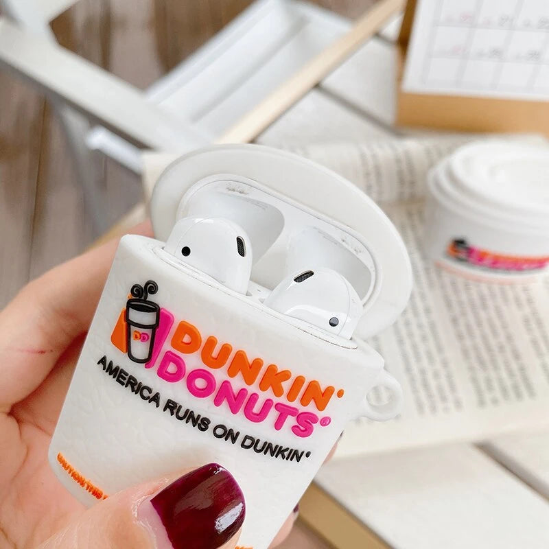 Dunkin Donuts Cup Premium AirPods Case Shock Proof Cover