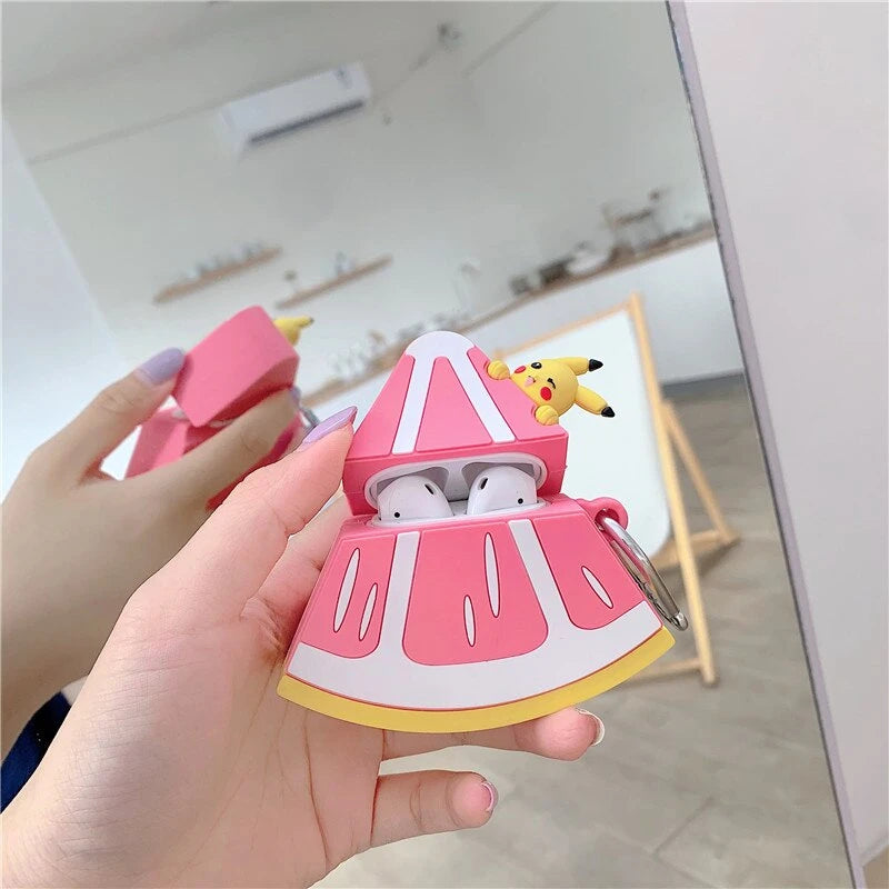 Pokemon 'Pikachu | Grapefruit' Premium AirPods Case Shock Proof Cover