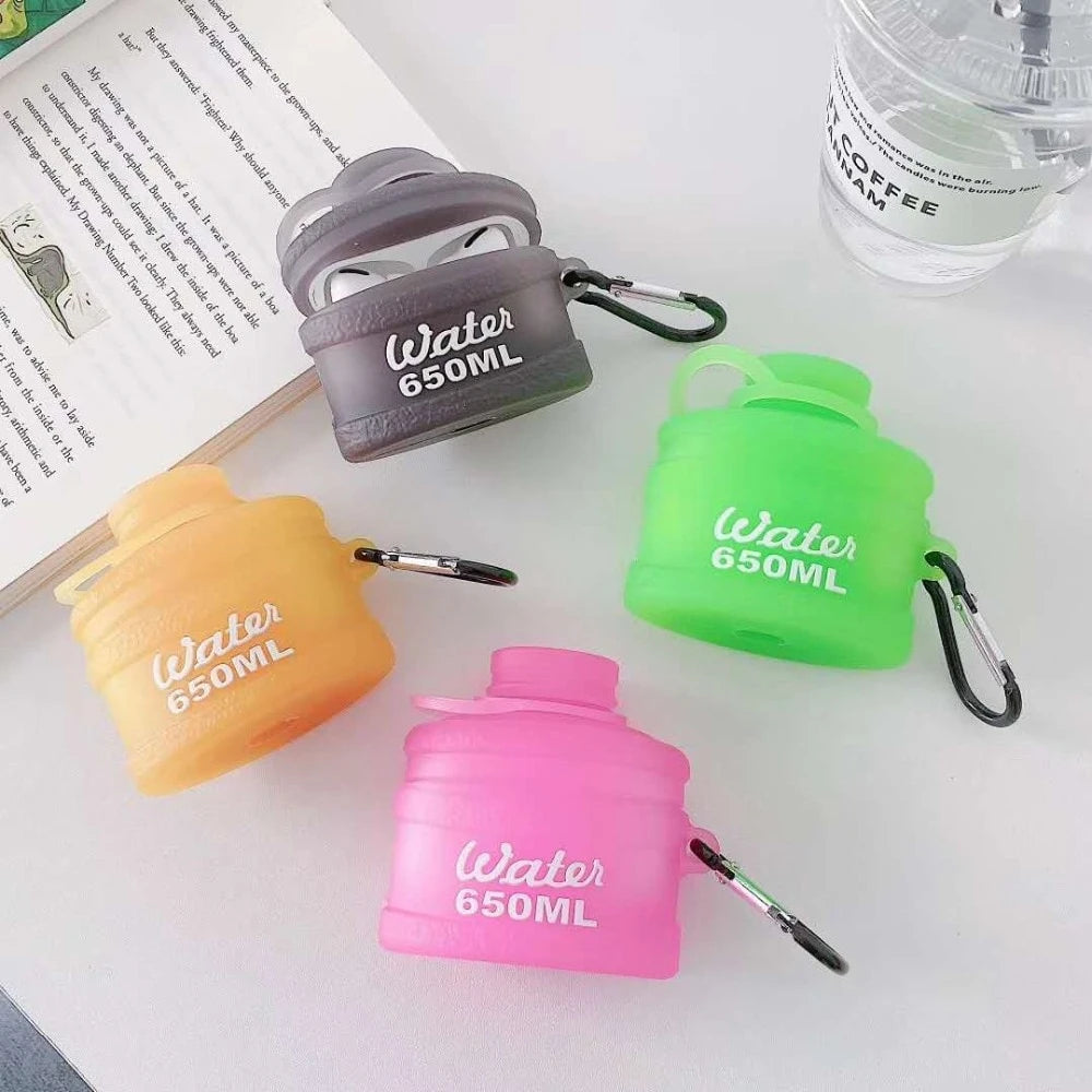 Candy Color Water Bottle Premium AirPods Pro Case Shock Proof Cover