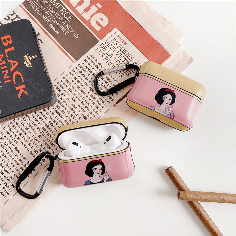 Snow White 'Resting B' Face' AirPods Pro Case Shock Proof Cover