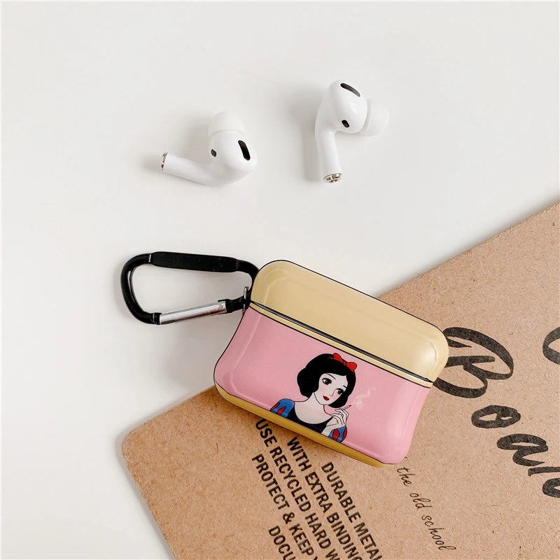 Snow White 'Resting B' Face' AirPods Pro Case Shock Proof Cover