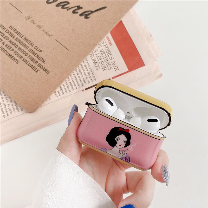 Snow White 'Resting B' Face' AirPods Pro Case Shock Proof Cover