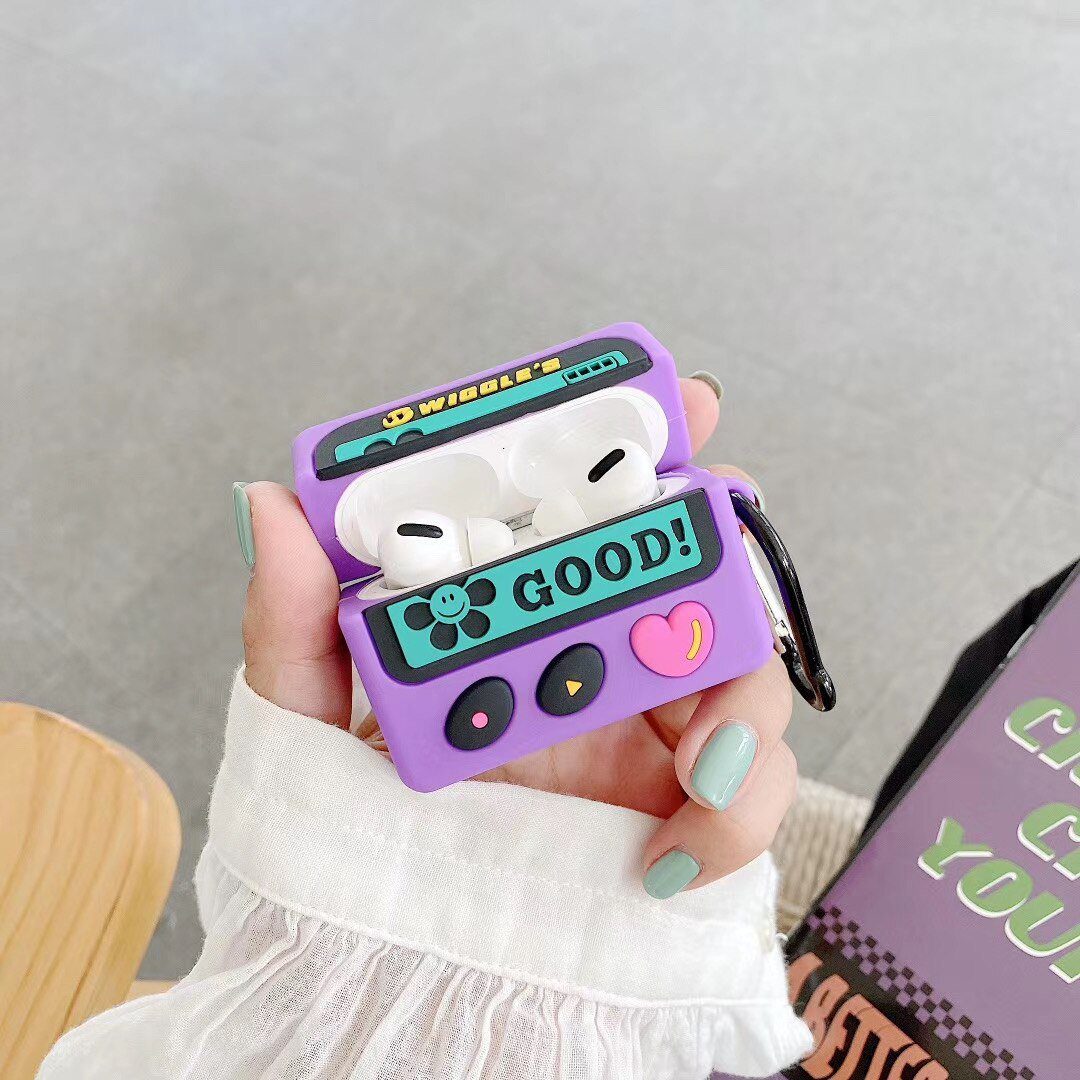 Cute Beeper 'Wiggles | Heart' Premium AirPods Pro Case Shock Proof Cover