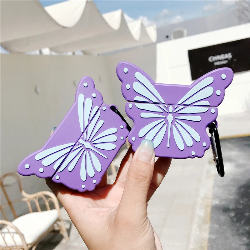 Purple Butterfly Premium AirPods Pro Case Shock Proof Cover