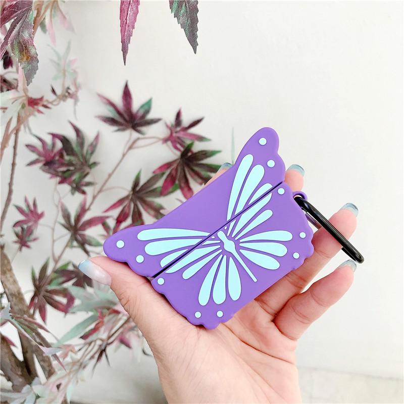 Purple Butterfly Premium AirPods Pro Case Shock Proof Cover