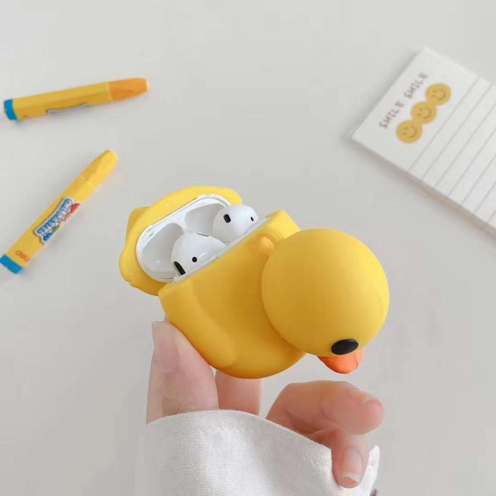 Cute Little Yellow Duck Premium AirPods Case Shock Proof Cover