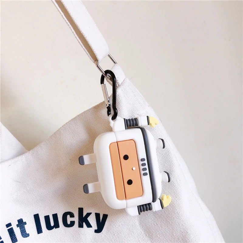 Cute Robot Premium AirPods Case Shock Proof Cover