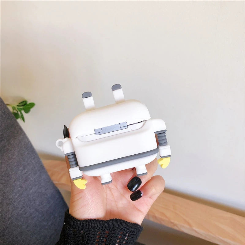 Cute Robot Premium AirPods Case Shock Proof Cover