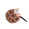 Cat Hugging a Cookie Premium AirPods Case Shock Proof Cover