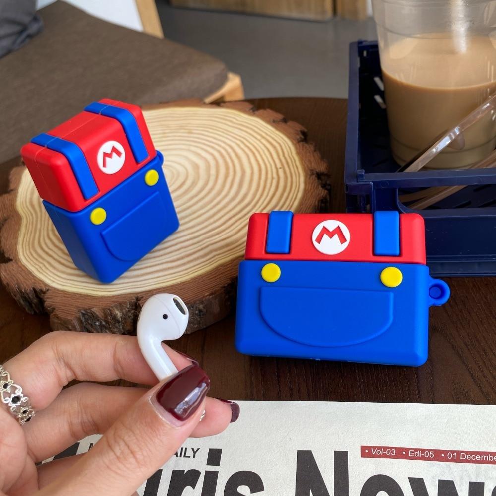 Super Mario Bros 'Buttons' Premium AirPods Case Shock Proof Cover