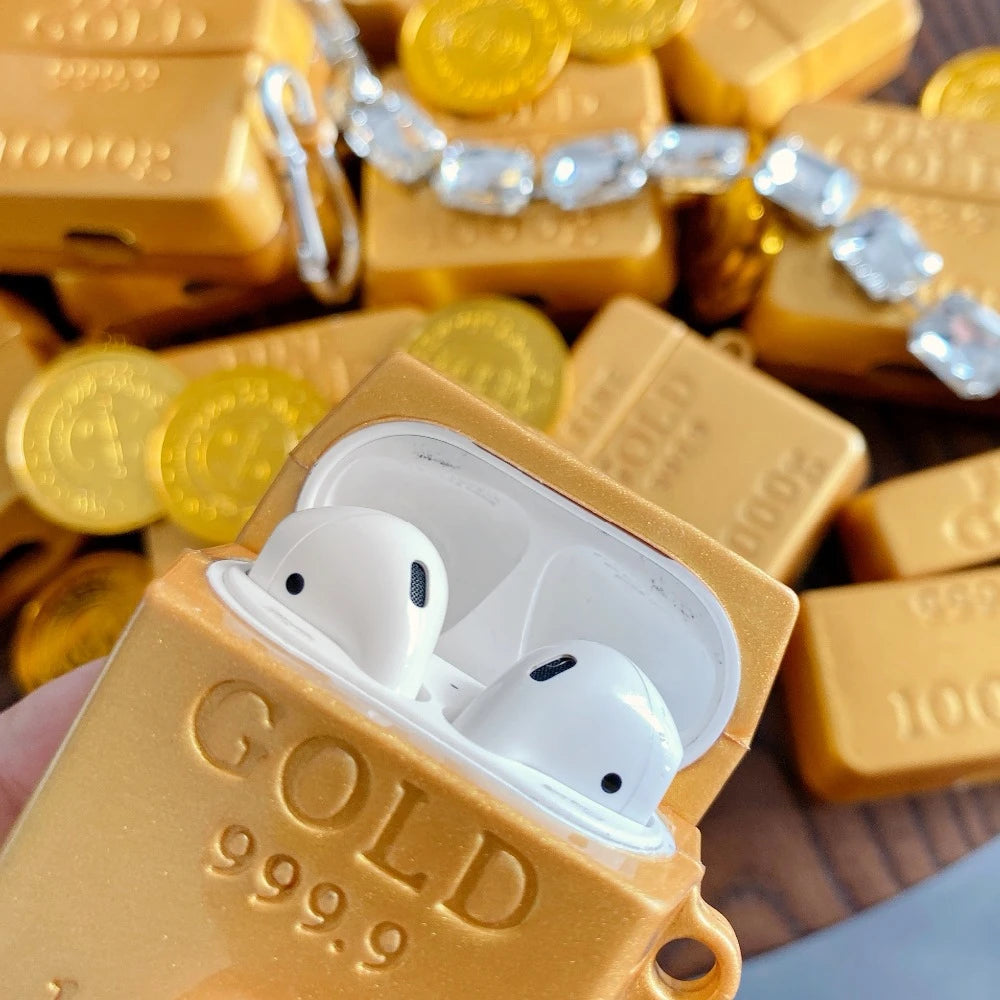 Gold Bar Premium AirPods Case Shock Proof Cover