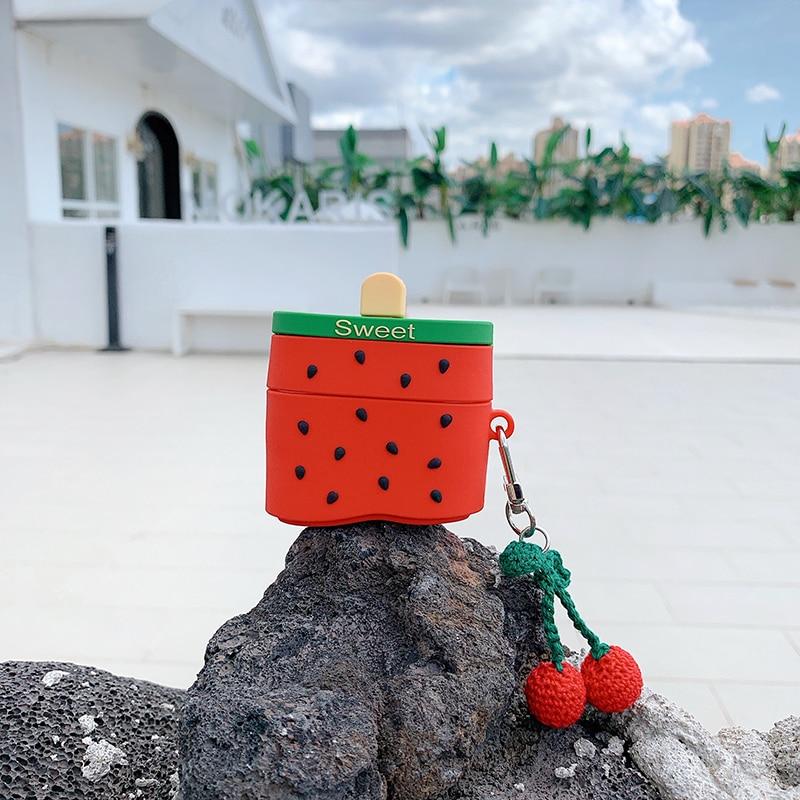 Strawberry Ice Cream Bar Premium AirPods Pro Case Shock Proof Cover