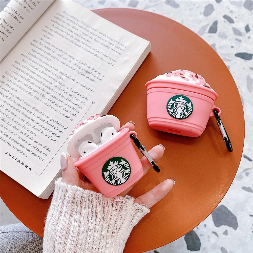 Starbucks 'Strawberry Frappuccino' Premium AirPods Pro Case Shock Proof Cover