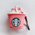 Starbucks 'Strawberry Frappuccino' Premium AirPods Case Shock Proof Cover