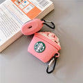 Starbucks 'Strawberry Frappuccino' Premium AirPods Case Shock Proof Cover