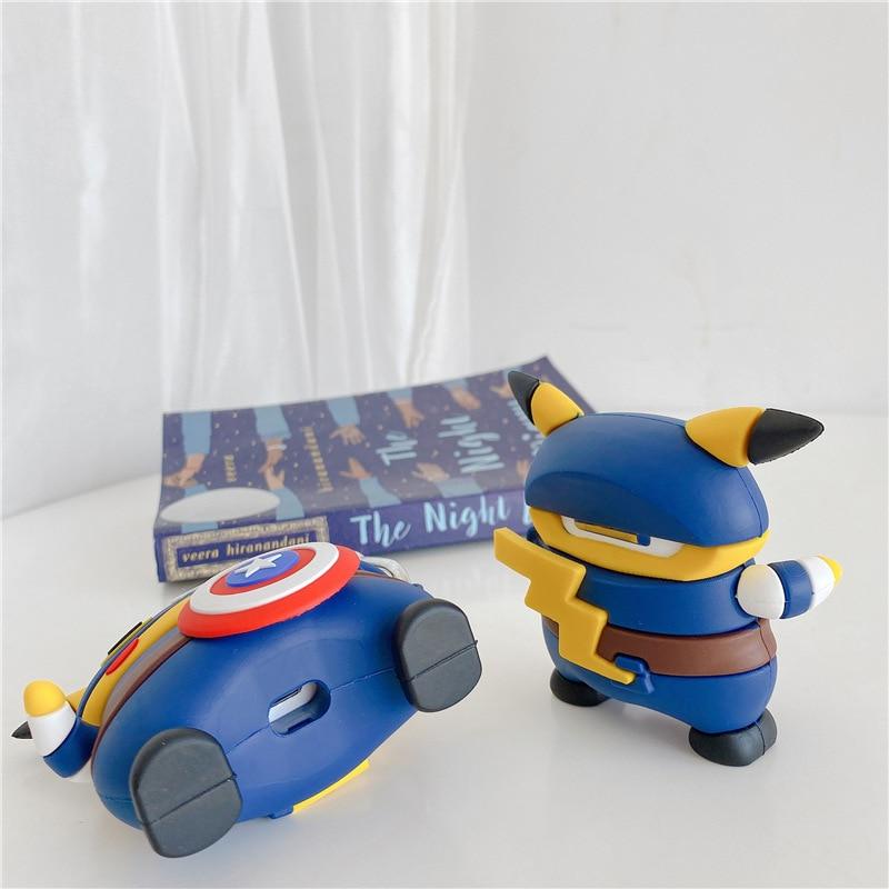 Pokemon 'Pikachu | Captain America' Premium AirPods Pro Case Shock Proof Cover
