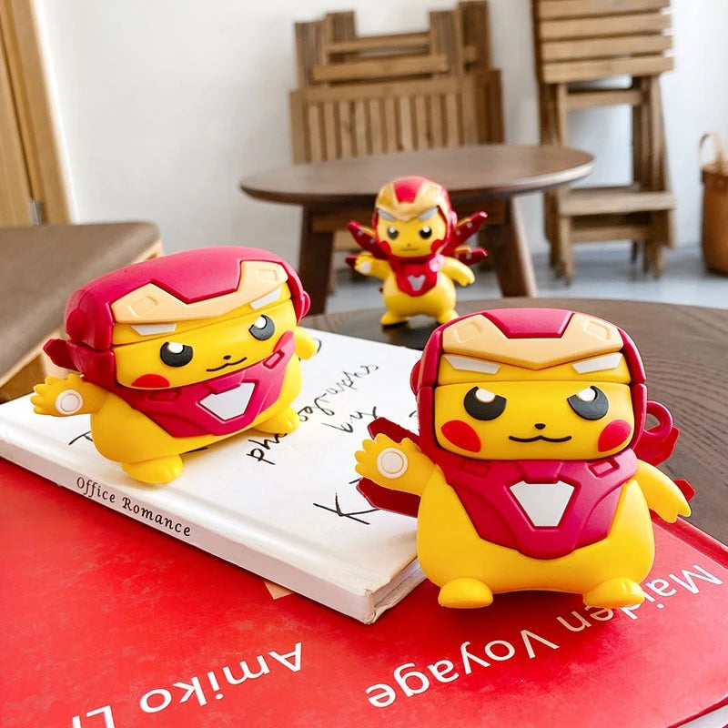 Pokemon 'Pikachu | Iron Man' Premium AirPods Pro Case Shock Proof Cover