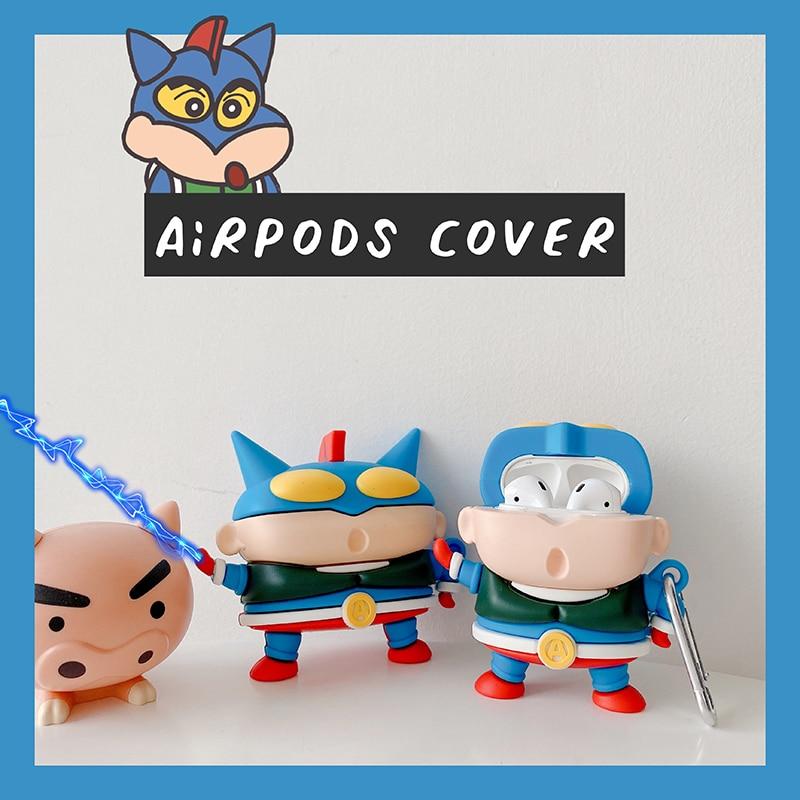 Shin Chan 'Action Kamen | 2.0' Premium AirPods Case Shock Proof Cover