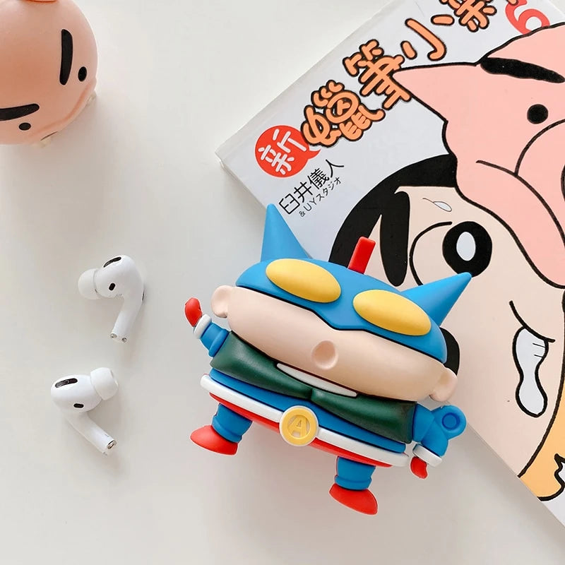 Shin Chan 'Action Kamen | 2.0' Premium AirPods Pro Case Shock Proof Cover