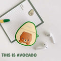 Bear in an Avocado Premium AirPods Case Shock Proof Cover