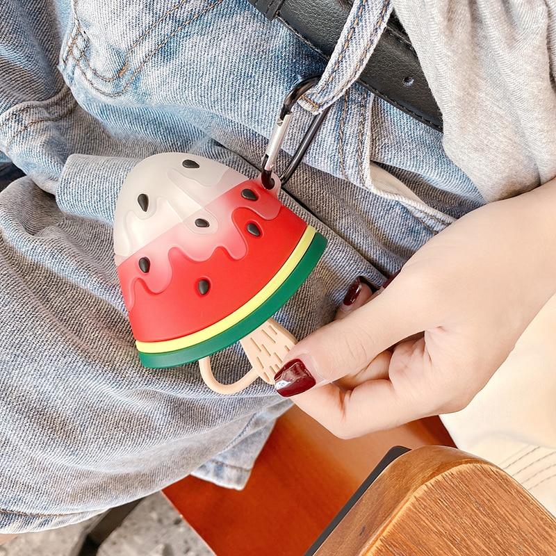 Watermelon Ice Cream Premium AirPods Case Shock Proof Cover