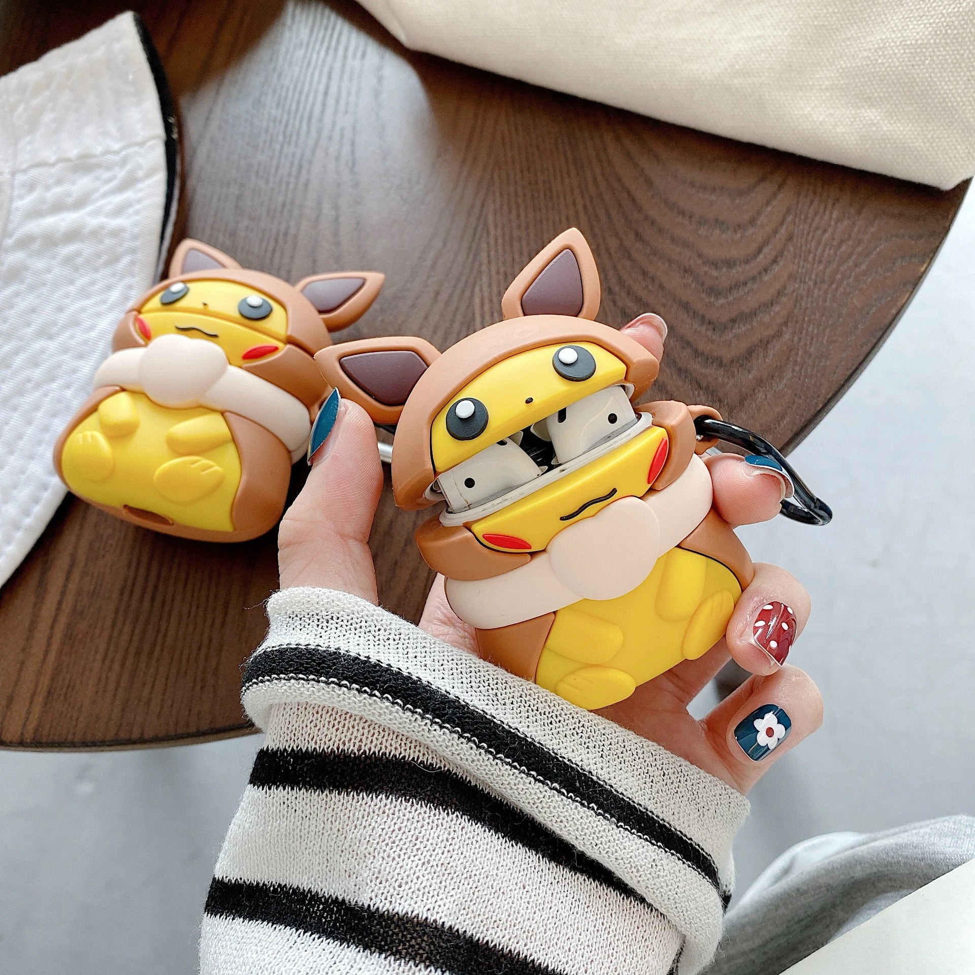 Pokemon 'Pikachu in Eevee Suit' Premium AirPods Case Shock Proof Cover