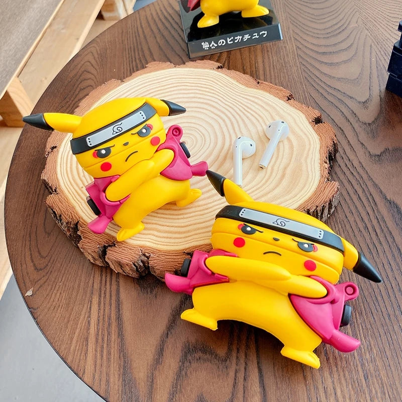 Pokemon 'Pikachu | Naruto' Premium AirPods Case Shock Proof Cover