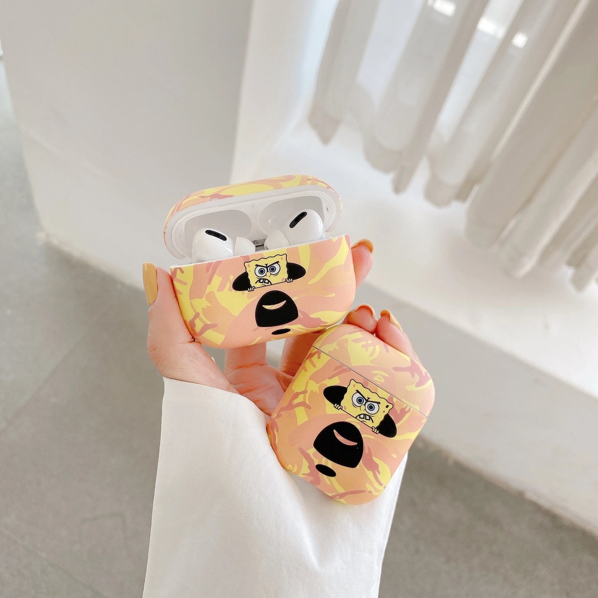 Spongebob 'Bathing Ape' AirPods Pro Case Shock Proof Cover