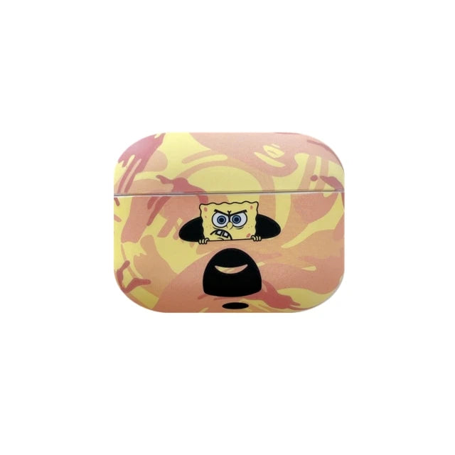 Spongebob 'Bathing Ape' AirPods Pro Case Shock Proof Cover