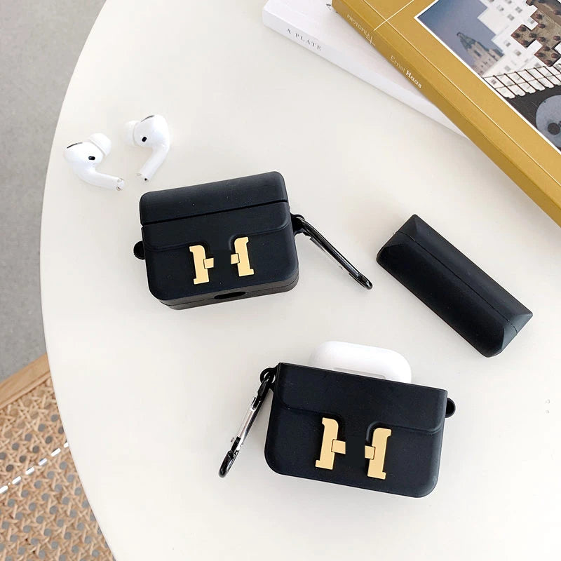 H Logo Handbag 'Her|mes' Premium AirPods Pro Case Shock Proof Cover