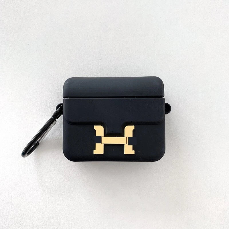 H Logo Handbag 'Her|mes' Premium AirPods Case Shock Proof Cover