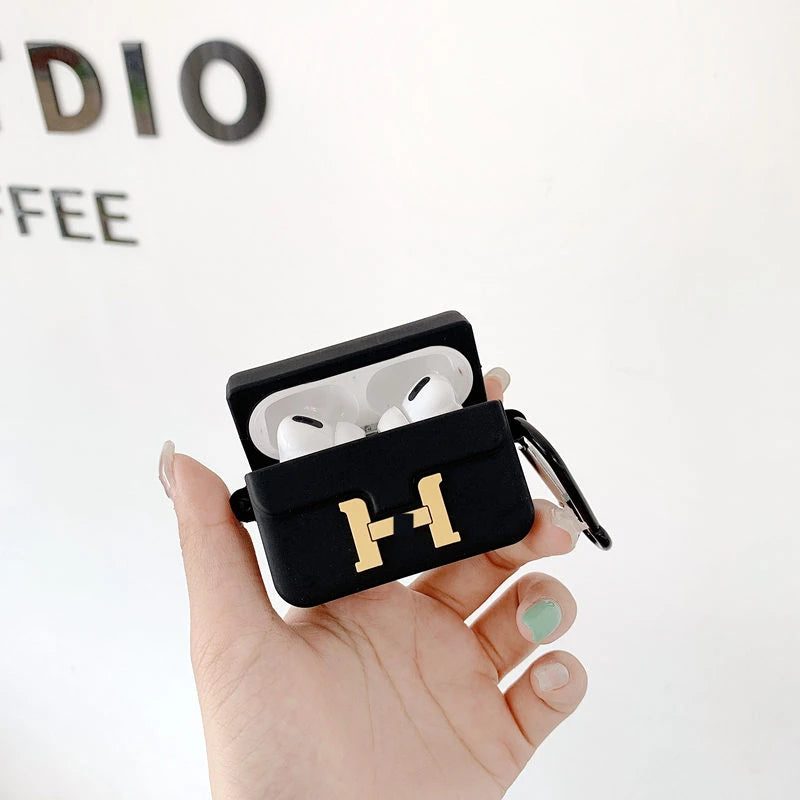 H Logo Handbag 'Her|mes' Premium AirPods Pro Case Shock Proof Cover