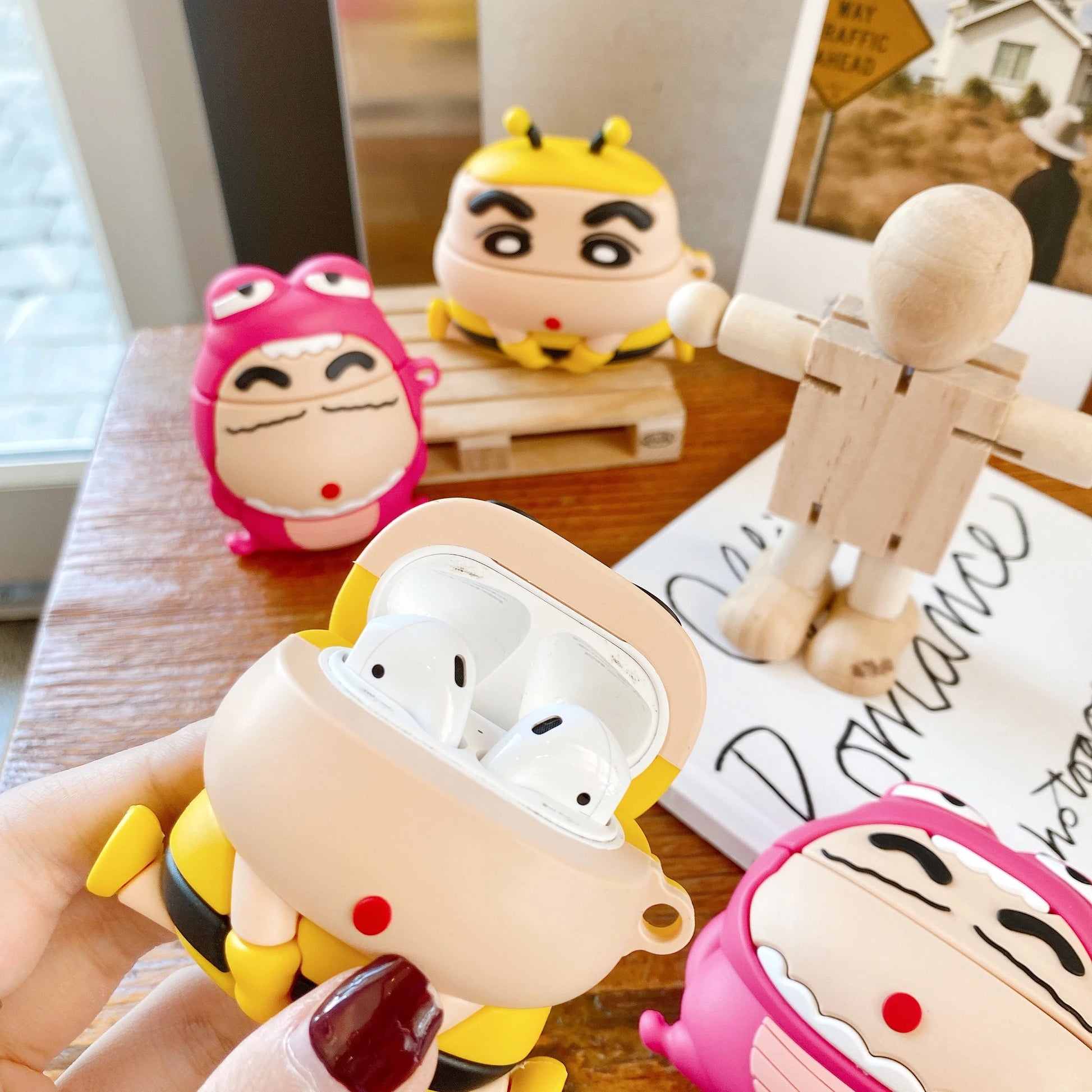 Shin Chan 'Bumblee' Premium AirPods Case Shock Proof Cover