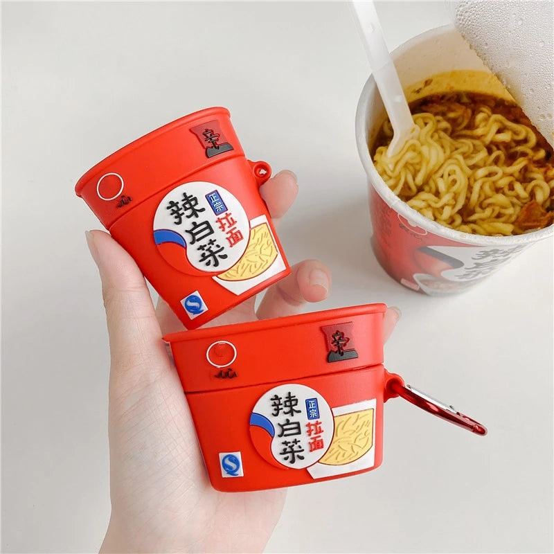 Korean Nongshim Kimchi Ramen Premium AirPods Case Shock Proof Cover