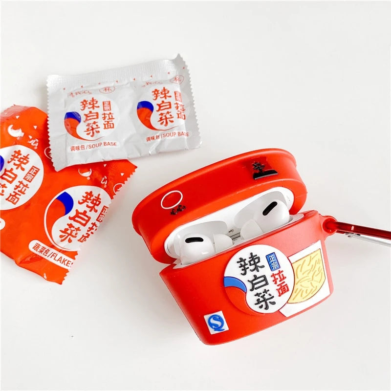 Korean Nongshim Kimchi Ramen Premium AirPods Pro Case Shock Proof Cover