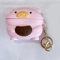 Pig Eating a Cookie Premium AirPods Pro Case Shock Proof Cover