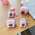 Pig Eating a Cookie Premium AirPods Case Shock Proof Cover