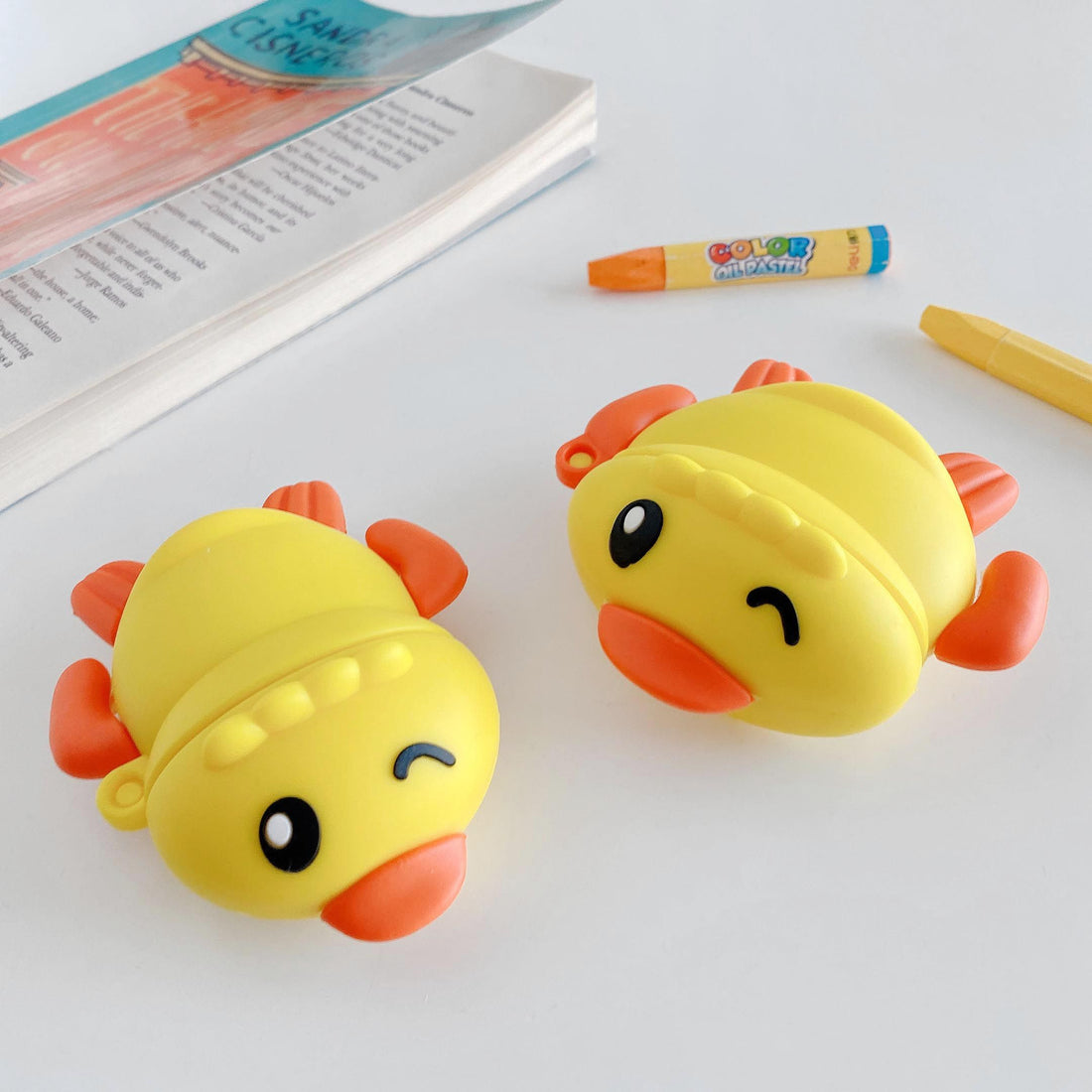 Swimming Yellow Ducky Premium AirPods Case Shock Proof Cover