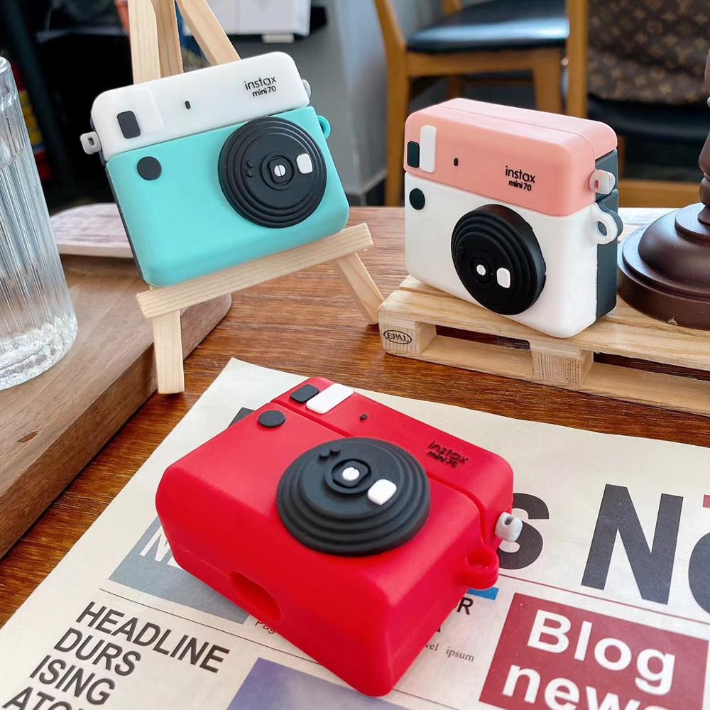 Cute Polaroid Camera Premium AirPods Pro Case Shock Proof Cover