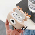 Cute Round Deer Premium AirPods Case Shock Proof Cover