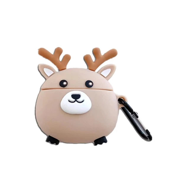 Cute Round Deer Premium AirPods Case Shock Proof Cover