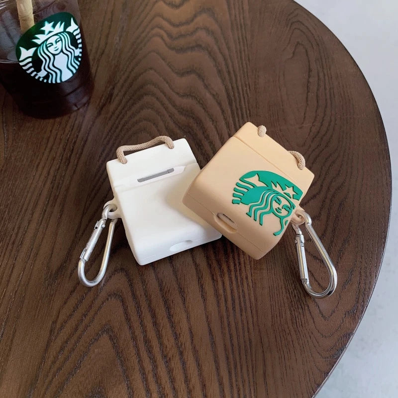 Classic Starbucks Shopping Bag Premium AirPods Case Shock Proof Cover